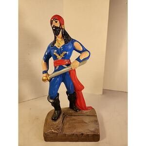 Vintage Ceramic Pirate With Sword Figure 9.25"